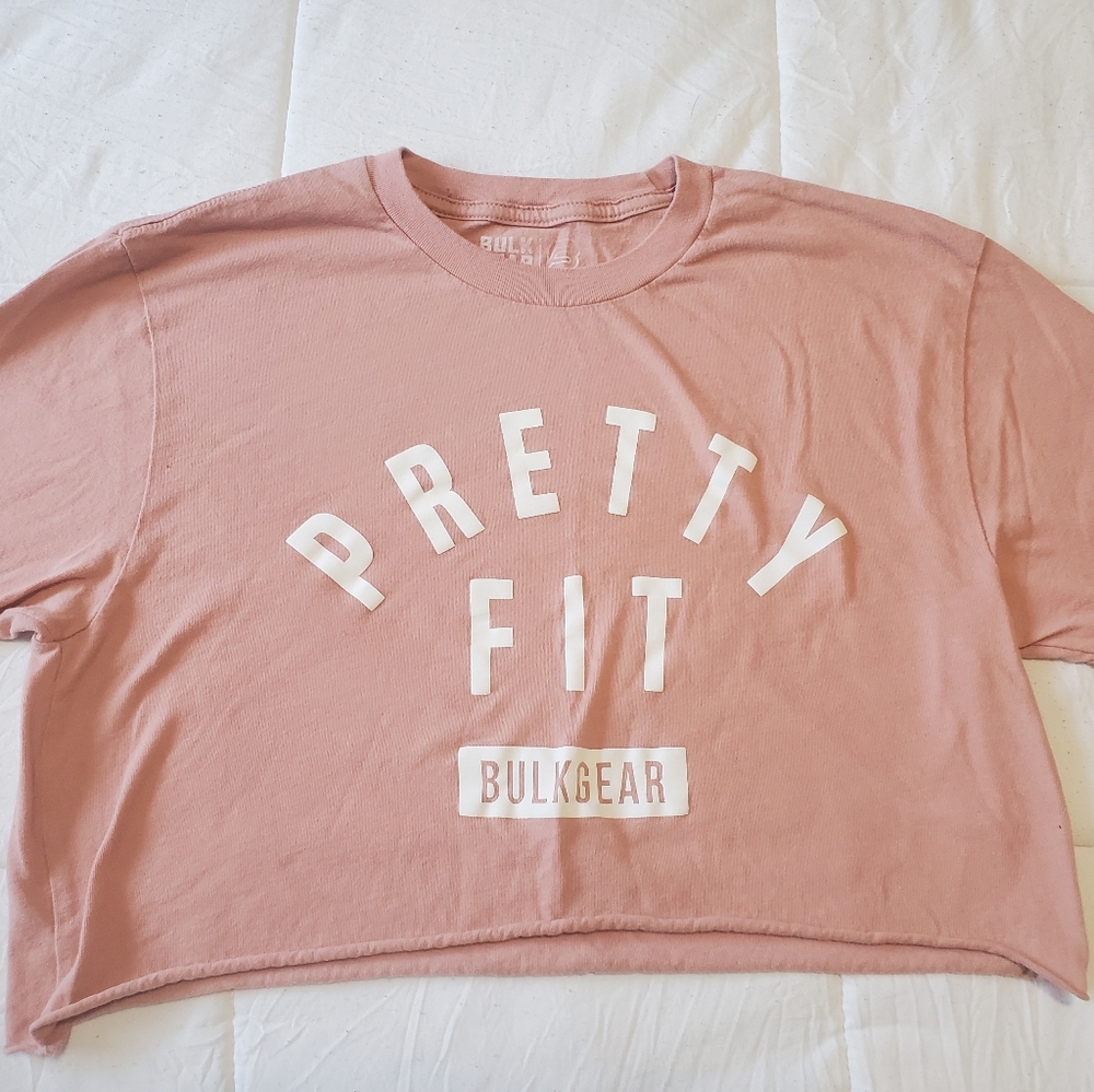 Bulk Gear Pretty Fit Blush Pink Crop Top